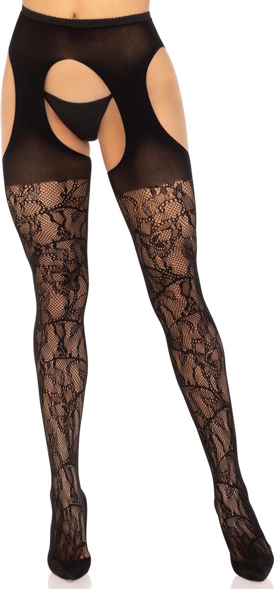 Goedkoopste Eyelet lace suspender hose