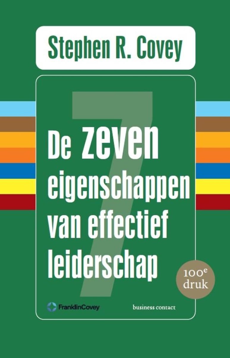 Omslag van De zeven eigenschappen van effectief leiderschap
