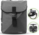 Ekostar® Fietstas Dubbel 34L - Donker & Licht Grijs - Waterafstotend - Fietstassen Elektrische Fietsen