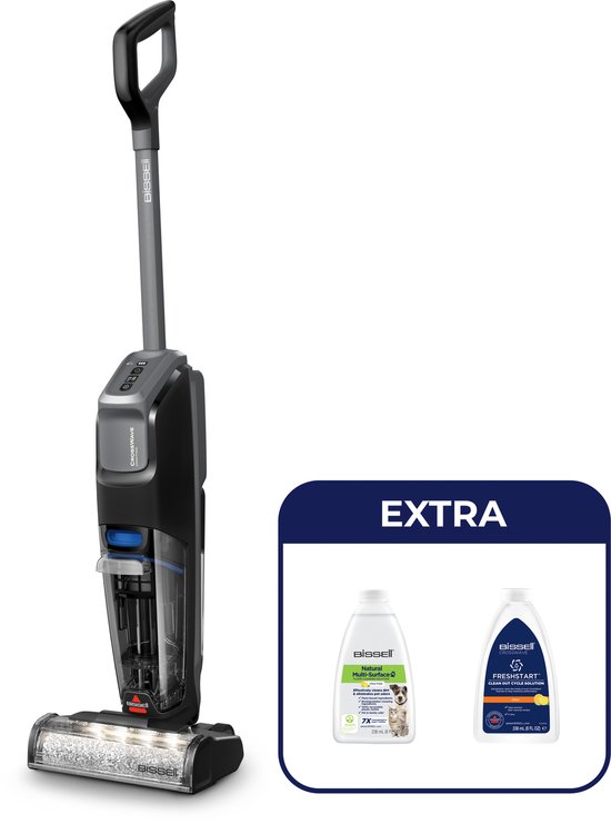 Foto: Bissell crosswave omnifind select draadloze stofzuiger met dweilfunctie vlekkenreiniger voor harde vloeren snoerloze steelstofzuiger 2 in 1 vacuum cleaner met furfinder led headlights perfect voor dierenhaar 4007n