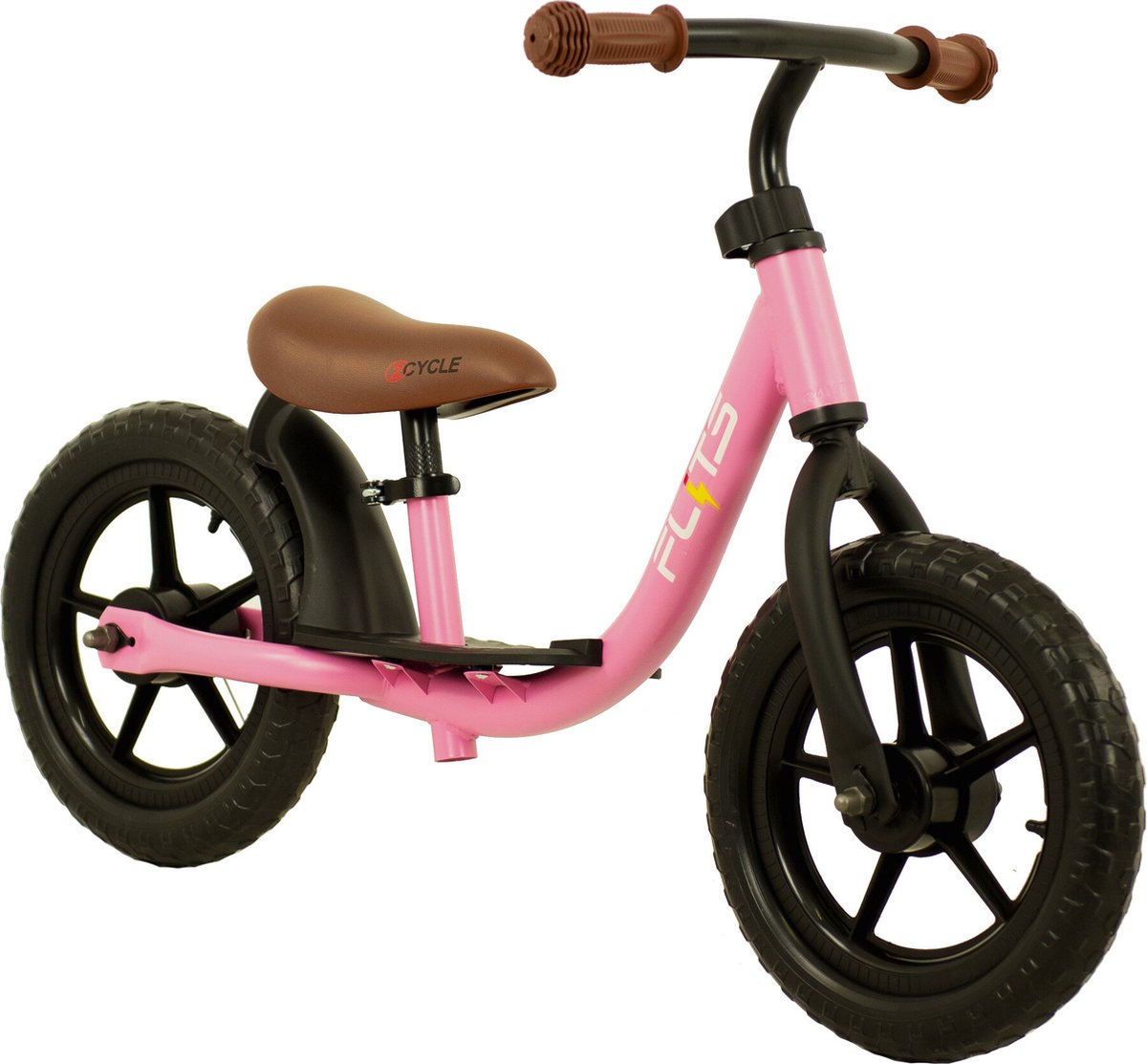 2Cycle Loopfiets - Balance Bike - Jongens en Meisjes - Loopfiets 2 Jaar - Buitenspeelgoed - Mat-Roze — afbeelding 2