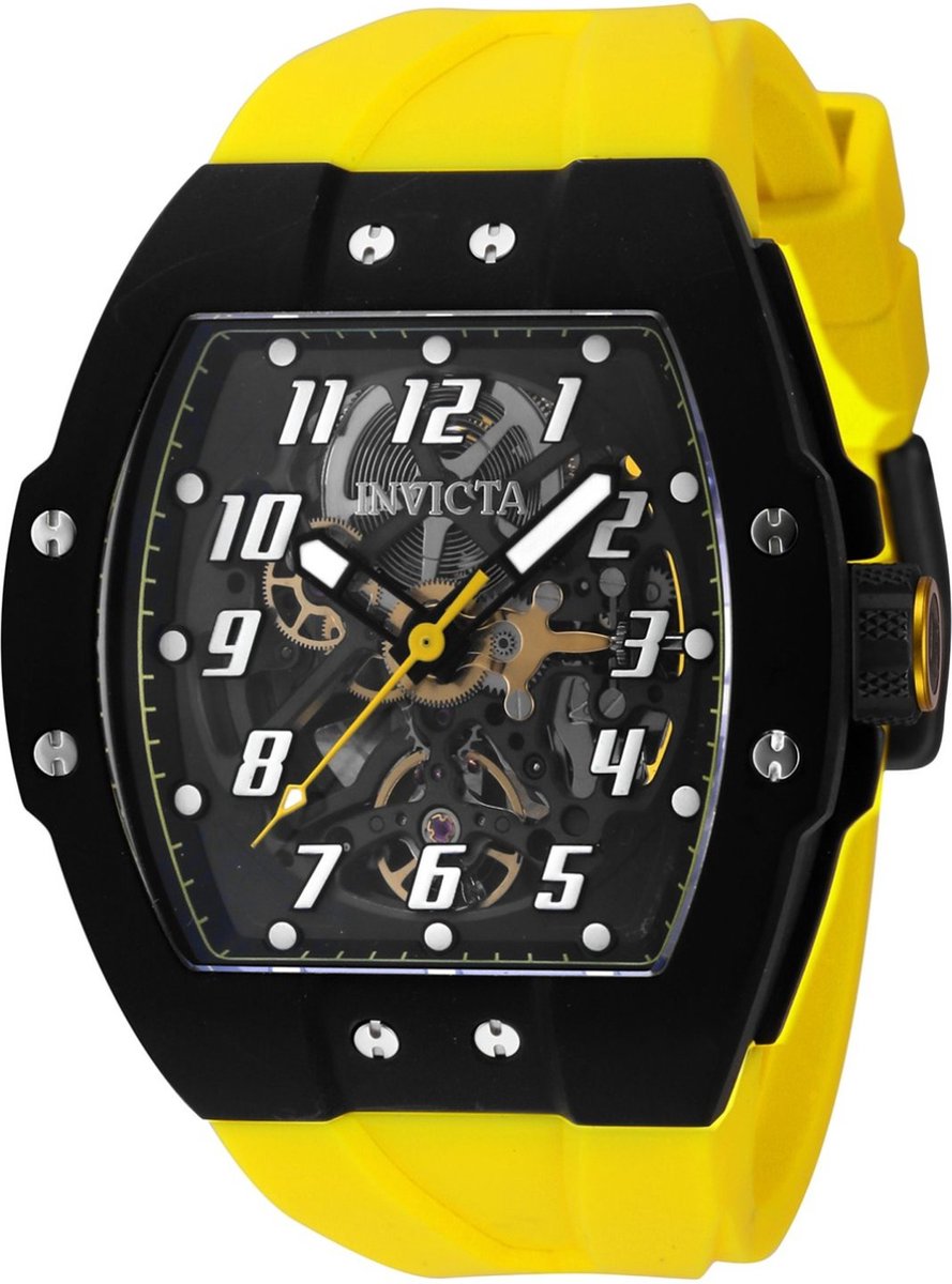 Invicta JM Correa 44406 Heren Horloge - Waterdicht - Analoog - Automatisch Uurwerk - Titanium met zwarte Wijzerplaat -47mm -