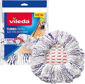 Vileda TURBO 3in1 Vervanging - 1 per verpakking - Geschikt voor alle centrifugesystemen van Vileda - +40% extra reinigingsvermogen - Voor harde vloeren