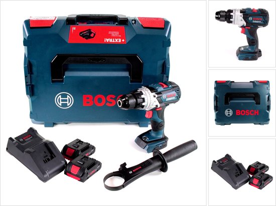 Bosch Professional GSB 18V-110 C Accu klop-/schroefboormachine Bluetooth 18V ProCore 4.0Ah (2x) in L-Boxx – 06019G030B