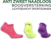 Norfolk - 3 paar - Ultra Light Low cut Sportsokken Dames - Enkelsokken Dames - Sneakersokken - Roze/Paars/Geel - 35-38 - Izzy