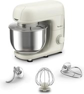 MOULINEX Bake Essential Keukenmachine, met 4,8 liter, Gebakset, 800 W, Wit QA160110