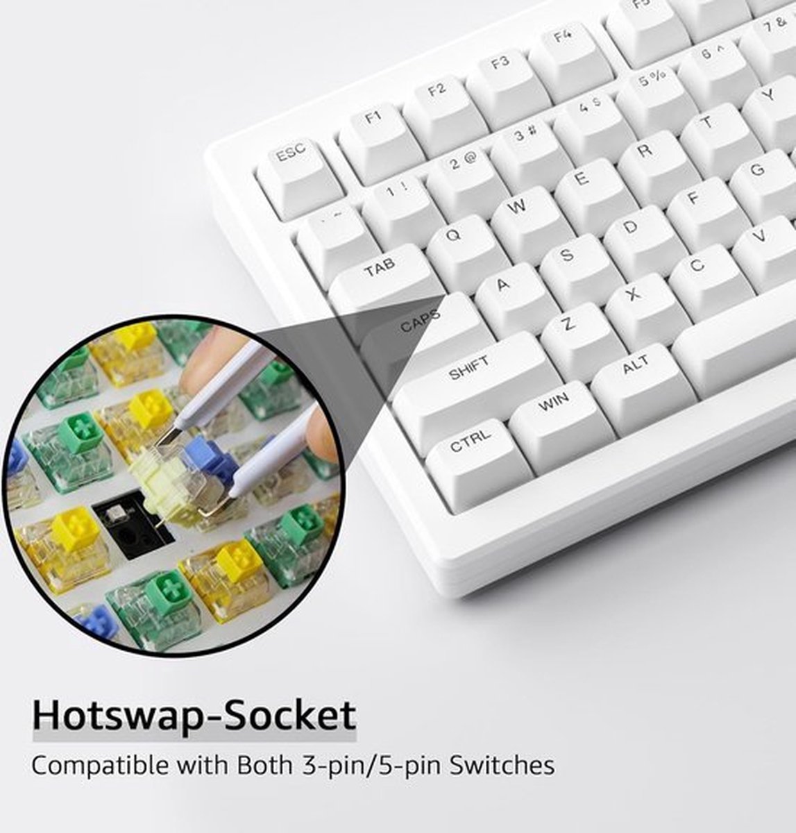 Sounix Mechanisch Gaming Toetsenbord - 111 Keys thumbnail 4