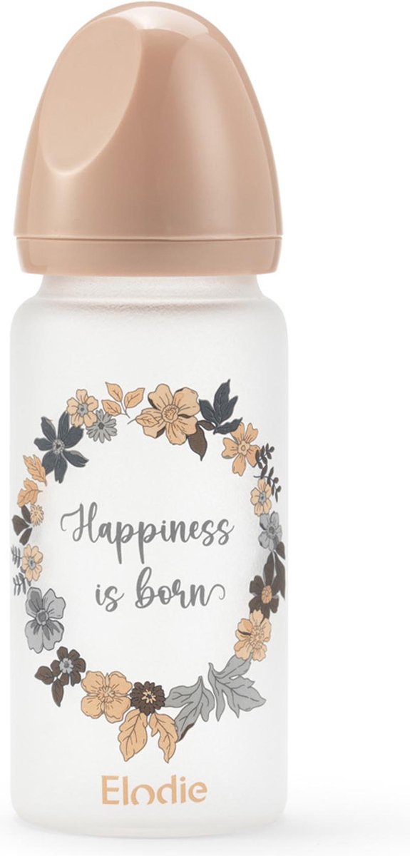 Elodie Glazen baby fles - Babyfles - Babyflessen - Baby flessen - Glazen flesjes - 270 ml- Blue Garden Lt Placement van Elodie — afbeelding 2