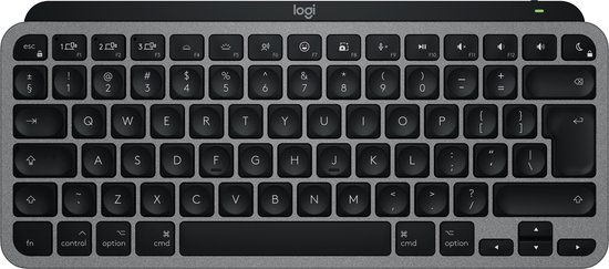 Foto: Logitech mx keys mini for mac draadloos toetsenbord bluetooth qwerty us intl space grey