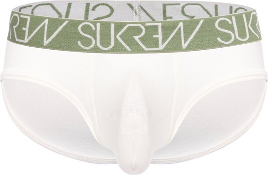 Sukrew Apex Slip Ecru - Maat S - Herenondergoed - Mannen Slip - Grote pouch