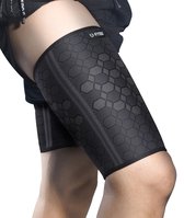 U Fit One 2 Stuks Compressie Bovenbeenbrace - Dijbeen Support - Zwart - Maat M