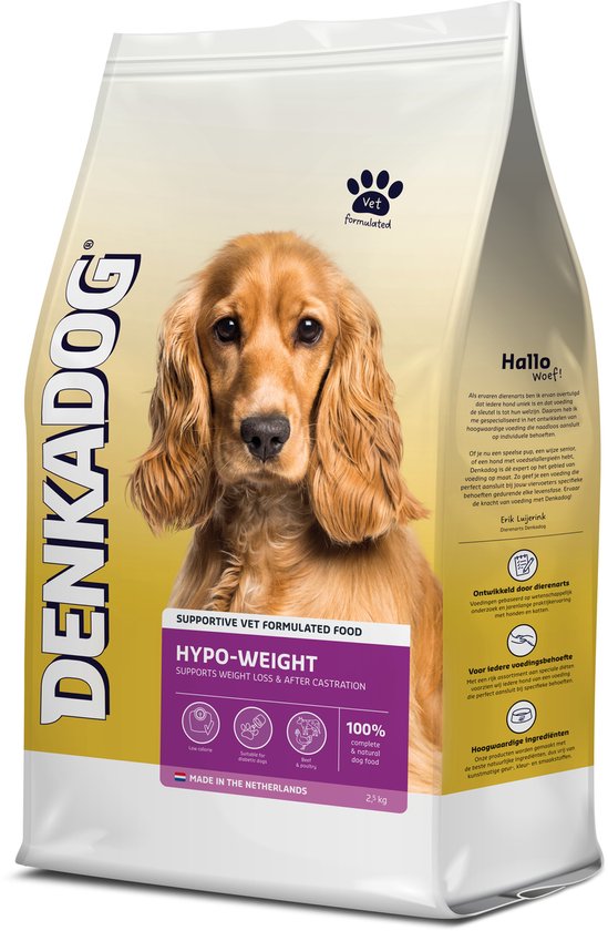 Denkadog Superior Hypo-Weight Rund&Kip - Hondenvoer - 2.5 kg