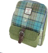 Rugzak Naver Blauw met Turquoise - 33x29x14 - Harris Tweed - Glen Appin of Scotland