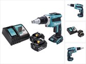 Makita DFS 452 RG accu-droogbouwschroevendraaier 18 V borstelloos + 2x accu 6.0 Ah + lader