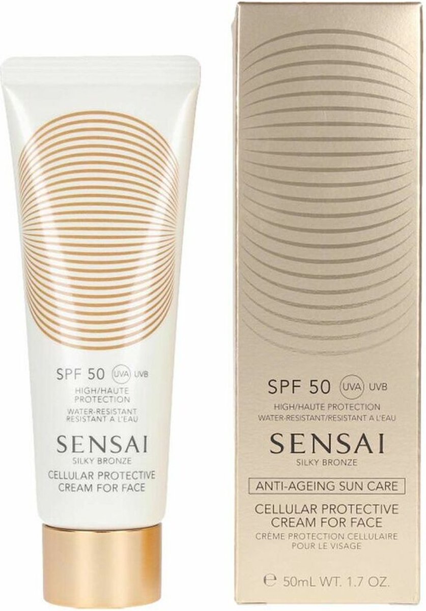 Goedkoopste Sensai Zonverzorging Silky Bronze Crème Protective Cream For Face SPF50 50ml