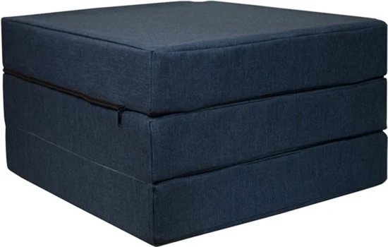 Viking Choice - Matelas pliable - 195x65x10 cm - housse lavable - bleu foncé