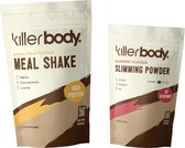 Killerbody Afval Starterspakket - Maaltijdshake & Fatburner - Banana Bread & Raspberry - 1200 gr