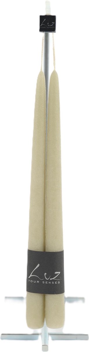 Rasteli Luz Your Senses Kaars-Tafelkaarsen Eucalyptus-Groen D 2,20 cm H 30 Voordeelaanbod van 2 x 2 kaarsen