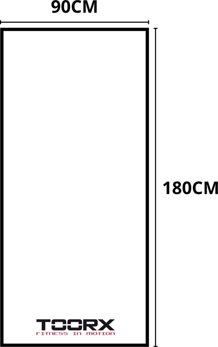 Garlando Toorx Fitness Vloermat - Beschermmat - 180x90x0,9 cm thumbnail 2