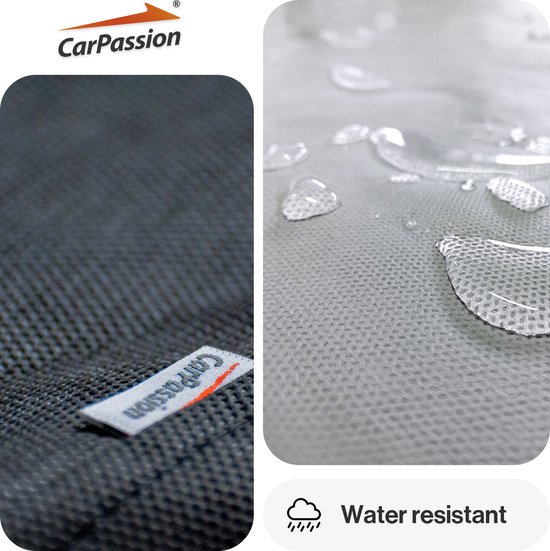 CarPassion Housse de protection pour moto - Imperméable et résistante au gel - Taille S - Grijs - 205 x 90 x 120 cm