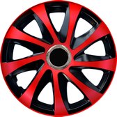NRM DRIFT Extra - enjoliveurs 16" - Set de 4 pièces - Rouge / Zwart
