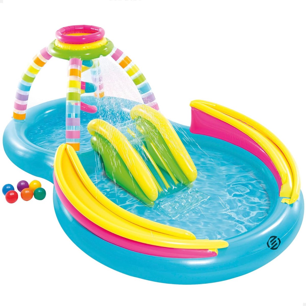 Equivera Kinderzwembad Met Glijbaan - Kinderzwembad - Speelzwembad Met Glijbaan - Kinderzwembad Playcenter - Kinder Zwembad - Speelzwembad