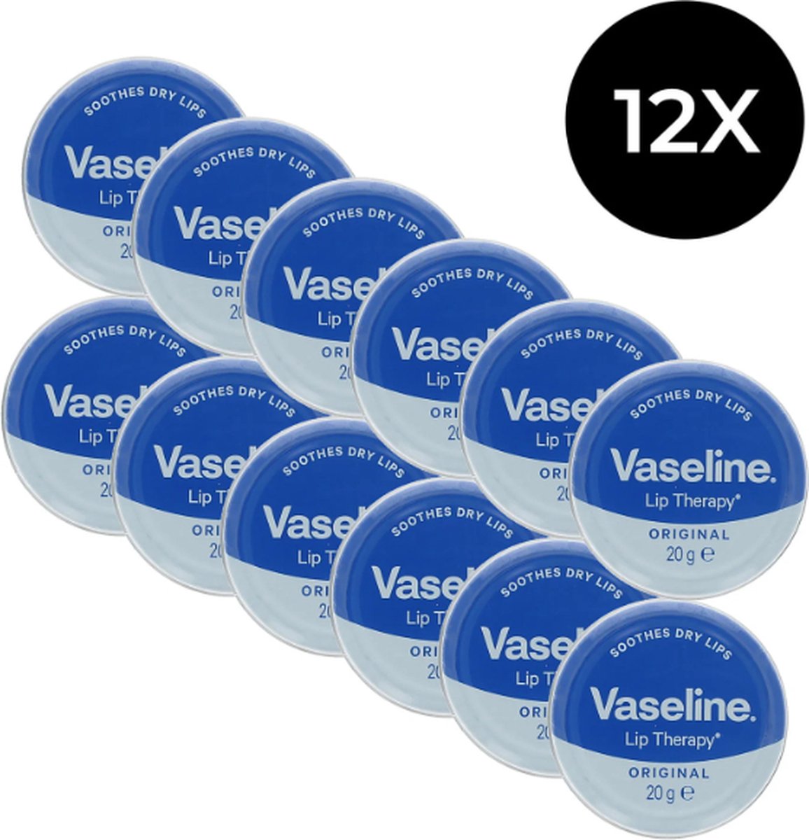 Vaseline Lip Therapy Original Lippenbalsem 12 x 20 gr