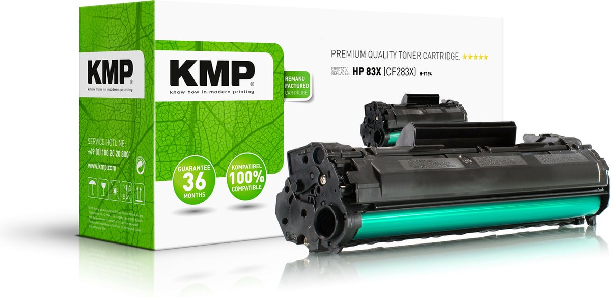 KMP H-T194 Tonercassette vervangt HP 83X, CF283X Zwart 2300 bladzijden Compatibel Toner