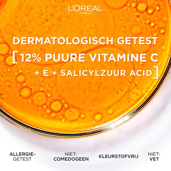 L'Oréal Paris Revitalift Clinical Pure Vitamine C 12% Serum - Serum Vitamine C - Helpt bij een doffe & oneffen teint - Met Vitamine C + E & Salicylzuur- 30ml
