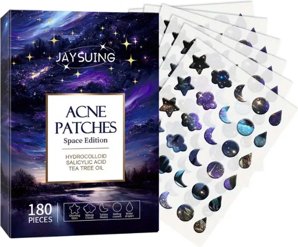 Goedkoopste Acne Patches voor Dag en Nacht - Puisten Verwijderaar - Huidreiniger - 180 Stuks - Pukkel Pleister - Pimple Patch die Onzuiverheden Absorbeert - Acneverzorging