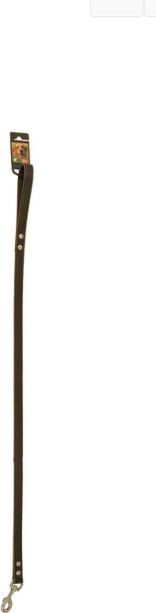 Boon Dog fashion Boon Dog fashion lijn met karabijnhaak, 18 mm/100 cm, donkerbruin.