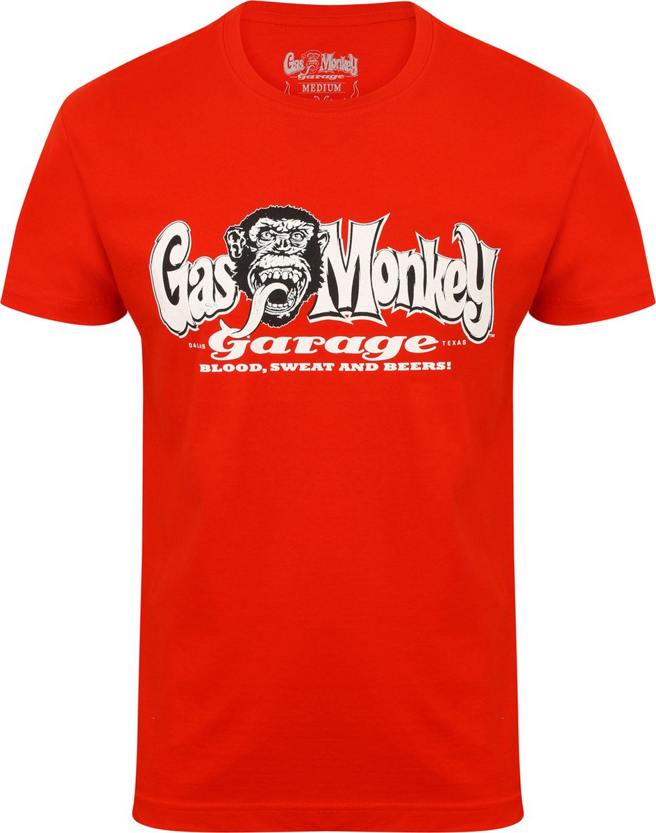 Gas Monkey Garage T-Shirt OG Logo Red-S