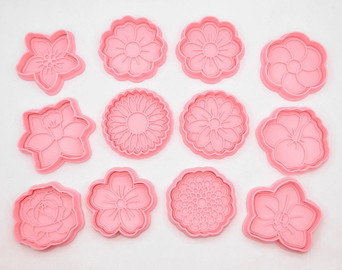 12 Bloemen Cookie Cutters