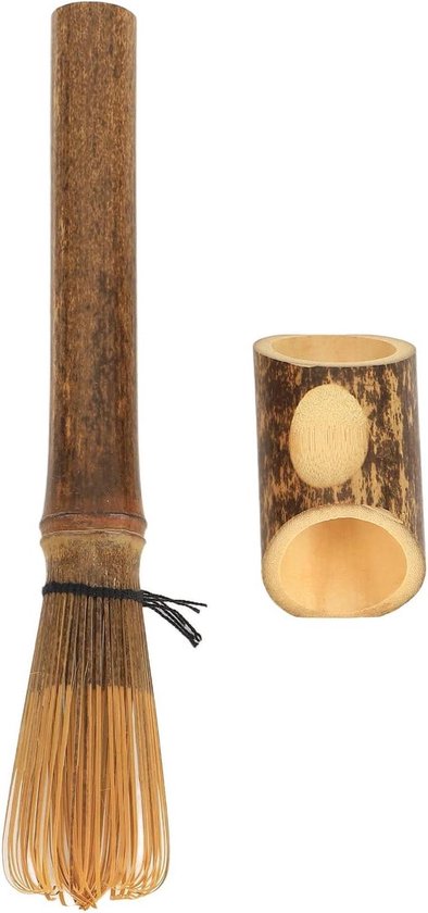 Fdit 120 tanden bamboe matcha garde, traditionele groene thee garde gereedschap, 10,5 cm (H) x 6 cm (B) x 3 cm (D