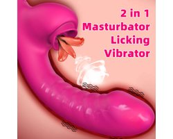 Luchtdruk Vibrator met Likfunctie - Clitoris & G-spot Stimulator