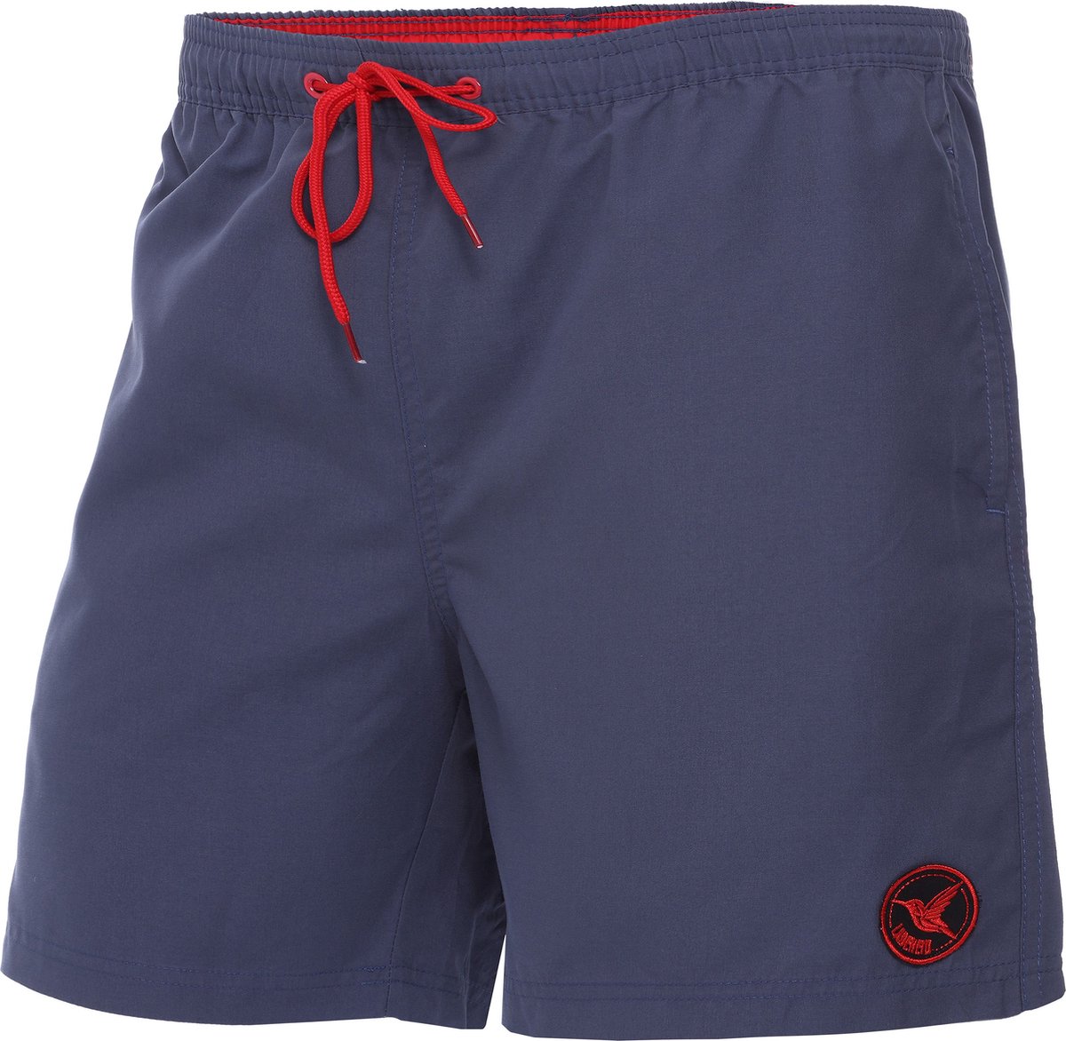 Ladeheid LA-LA40-128-SWS Heren Zwembroek - Zwemshorts - met zijzakken en achterzak - sneldrogend - met binnenslip van mesh - Koordsluiting - Polyester - Donkere jeans - S