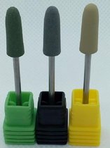 Polier-/Polijstfrees set (3 stuks) - Ø 6.0 mm - voor glanzende nagels