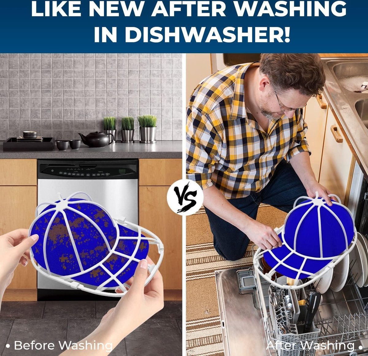 Lave Casquette De Baseball Cage De Nettoyage De Casquette De