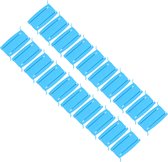 Blauwe keuken afsluit klemmen - Vershoud clip met magneet - Set van 20 - 8 cm