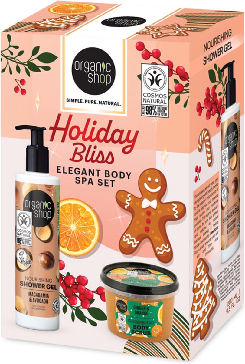 Goedkoopste Organic Shop Giftset Holiday Bliss Elegant Body Spa 1 set