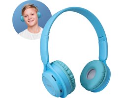 Relave Koptelefoon Kinderen Bluetooth - Kinder Koptelefoon / Hoofdtelefoon Draadloos Over Ear - Blauw