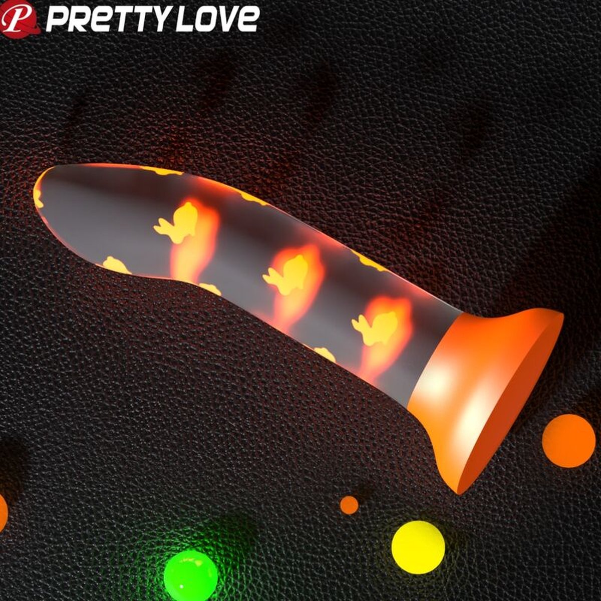 PRETTYLOVE Glows In The Dark Dildo Magical Nightfall