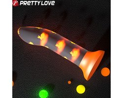 PRETTYLOVE Glows In The Dark Dildo Magical Nightfall