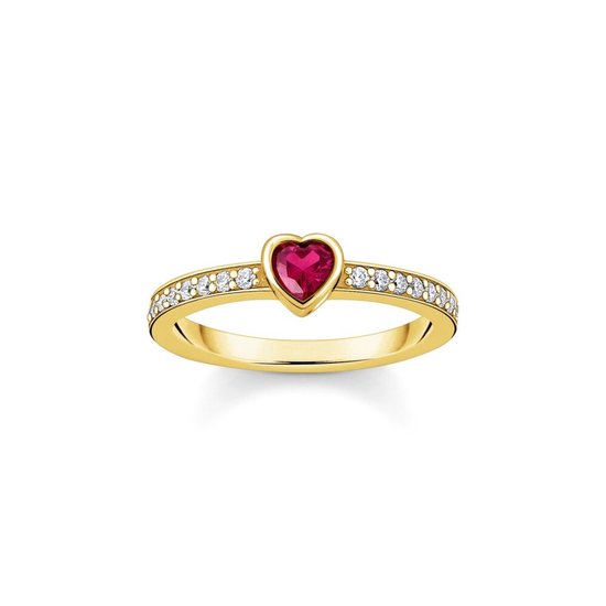 Thomas Sabo - TR2448-995-10-54 - Ring - Dames - 925er Zilver geel verguld - ringmaat 54