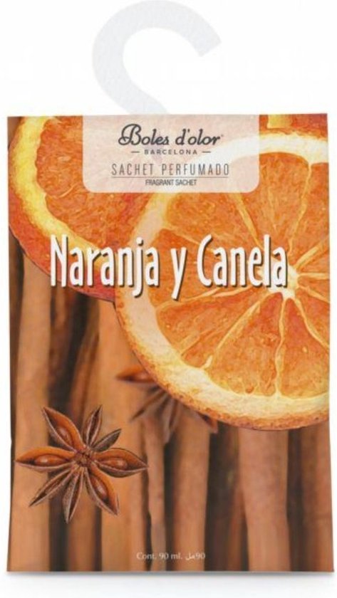 Boles d’ Olor Geurzakje Naranja Y Canela 4 stuks