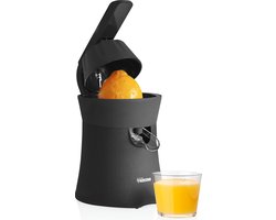 Tristar Citruspers CP-3015 - Elektrische citruspers - Twee verschillende perskegels - Met pulpfilter, druppelstop en pershendel - Mat Zwart