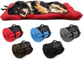 Opvouwbaar waterdicht hondenbed - gemakkelijk te reinigen - antislip bodem - geschikt voor outdoor en camping - hondenmand - 90x60 cm fluffy dog ​​bed