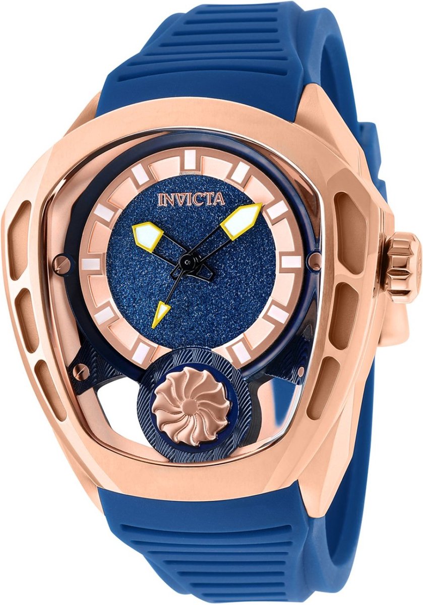 Invicta Akula 35444 Heren Horloge - Waterdicht - Analoog - Automatisch Uurwerk - Roestvrij Staal met rosegouden Wijzerplaat - 49mm