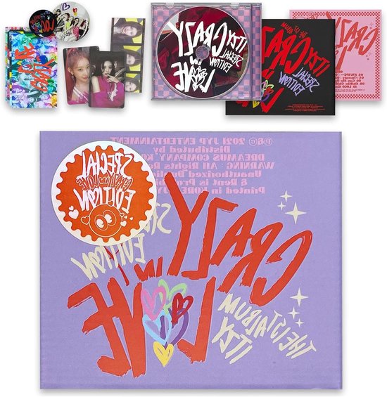 [ CRAZY IN LOVE ] Special Edition Jewelcase Ver. - Cover Sleeve - Photobook - CD-R Jewel Case - Lyric Paper - Photo Card - Concept Film