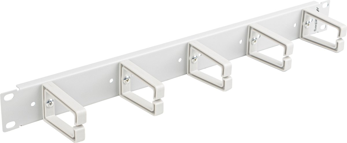 Lanberg - Wartelpaneel voor rackkast 19" wit met 5 ringen 1U Lanberg AK-1202-S